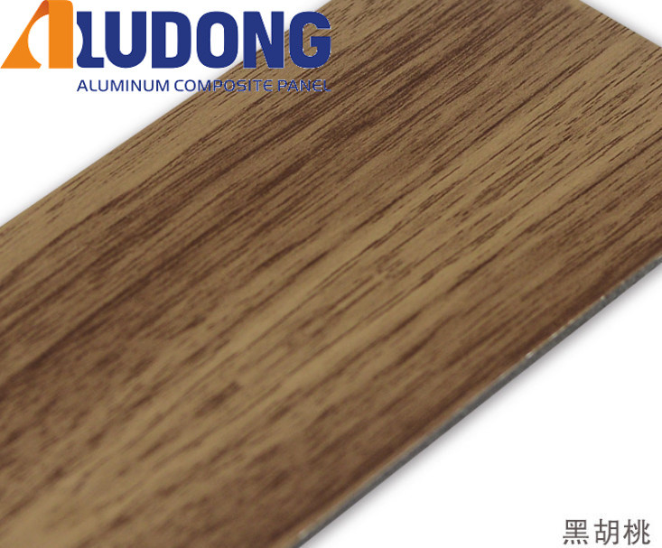 Top Quality 4x8 ft Wood Grain ACM PE Coating, Matte Finish, Easy Installation for Hotel TV Background Wall ISO 9001