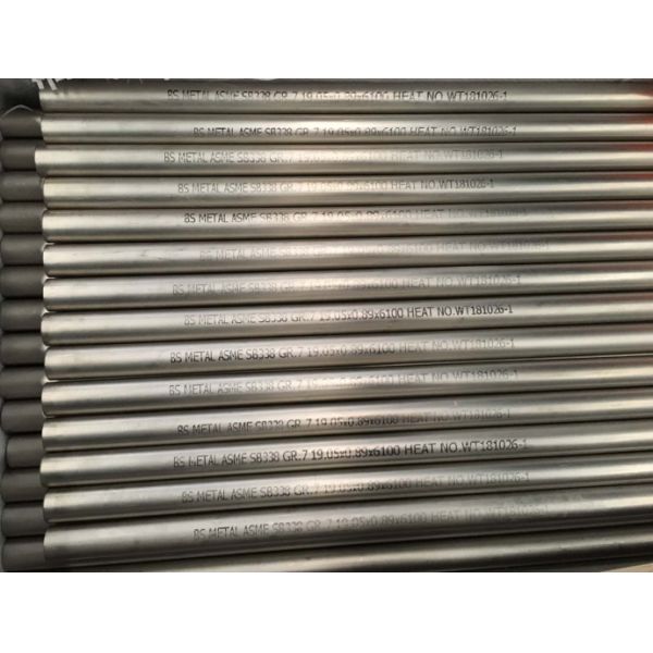F338 ASME SB338 Gr.7 Titanium Seamless Tube