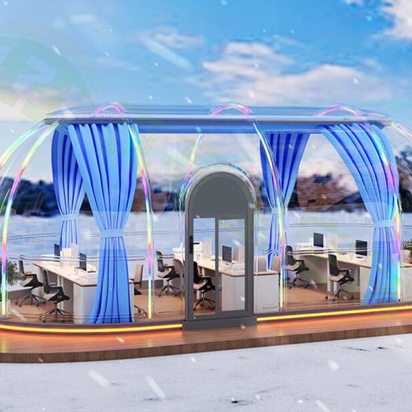 Luxury 15.2m2 Star Dining Bubble Tent Room Outdoor Dome Prefabricated Garden Room