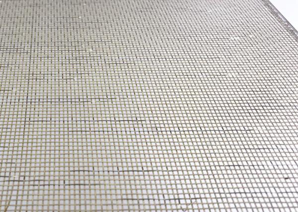 Vidro laminado de vidro de cobre de Mesh Metal Fabric For Art do fio