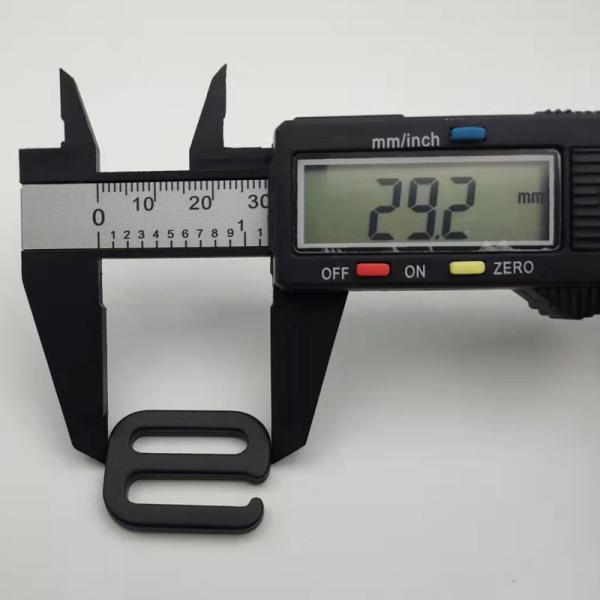 Customized 29.3*23.1mm Plastic Rucksack Clips L Shaped Elastic Strap Adjuster