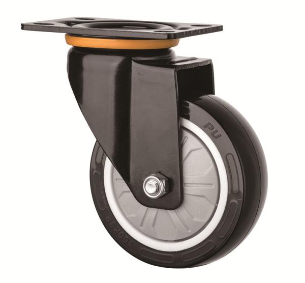 2.5 Inch Black Polyurethane Caster Wheel