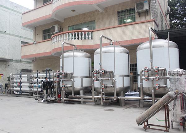 50m³ Industrial Water Purification Equipment / Food Grade Ultra Filtration Reverse Osmosis Plant