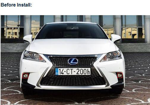 Lexus CT 200h car front fog light kit LED daytime driving lights DRL