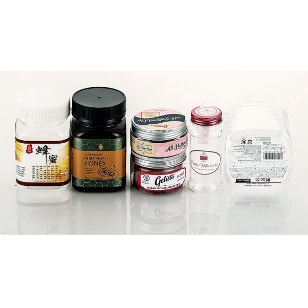 Food Packaging Plastic Honey Bottle For Candy / Snack Aluminum Cap Durable