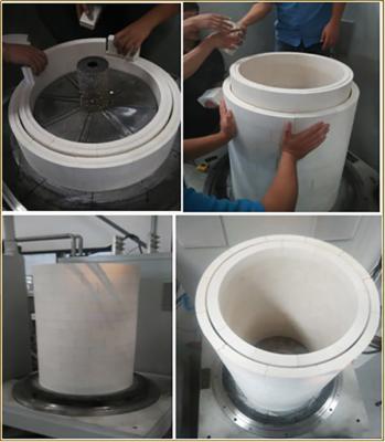 Cerâmica do óxido de zircônio do protetor ZrO2 para Sapphire Crystal Growth By Kyropoulos Method