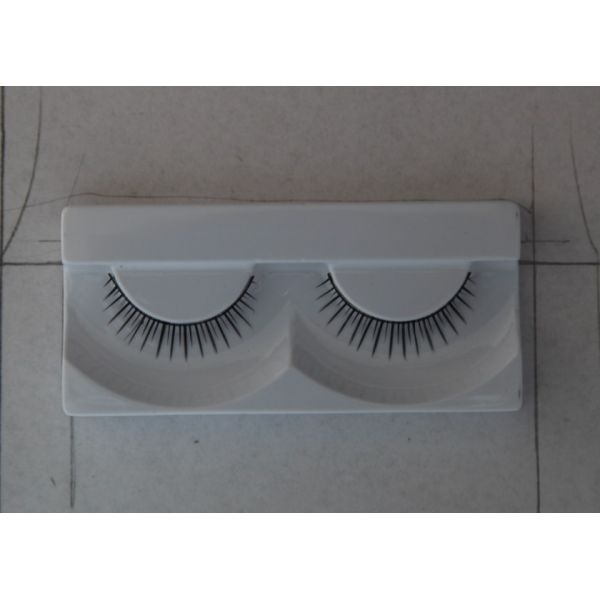 Pestanas falsas funky da tira do cabelo humano de 10 pares para a festa de Natal