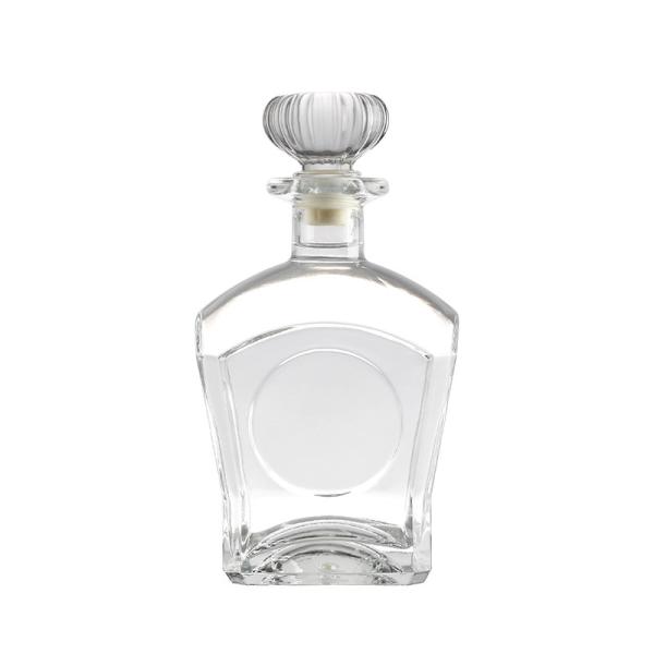 Customized 500ml 750ml Clear Empty Glass Bottle for Gin Whiskey Liquor Brandy Vodka Wine