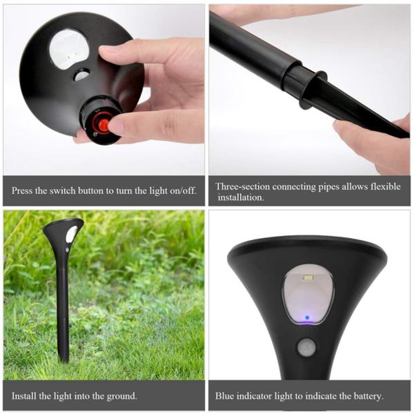 IP65 Rating Omotion Activated Toilet Nightlight PIR Sensing Photosensitive Control