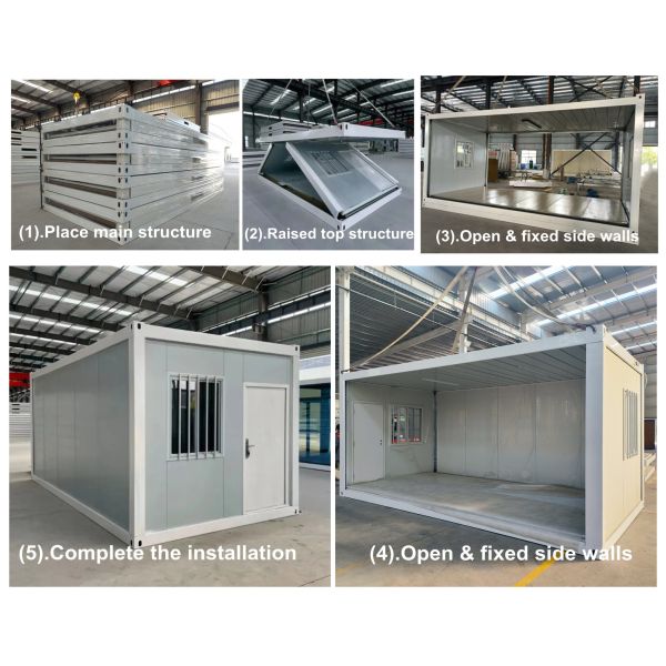 Office Foldable Mobile Container House Prefab Z-Type New Design 40 Foot Container House