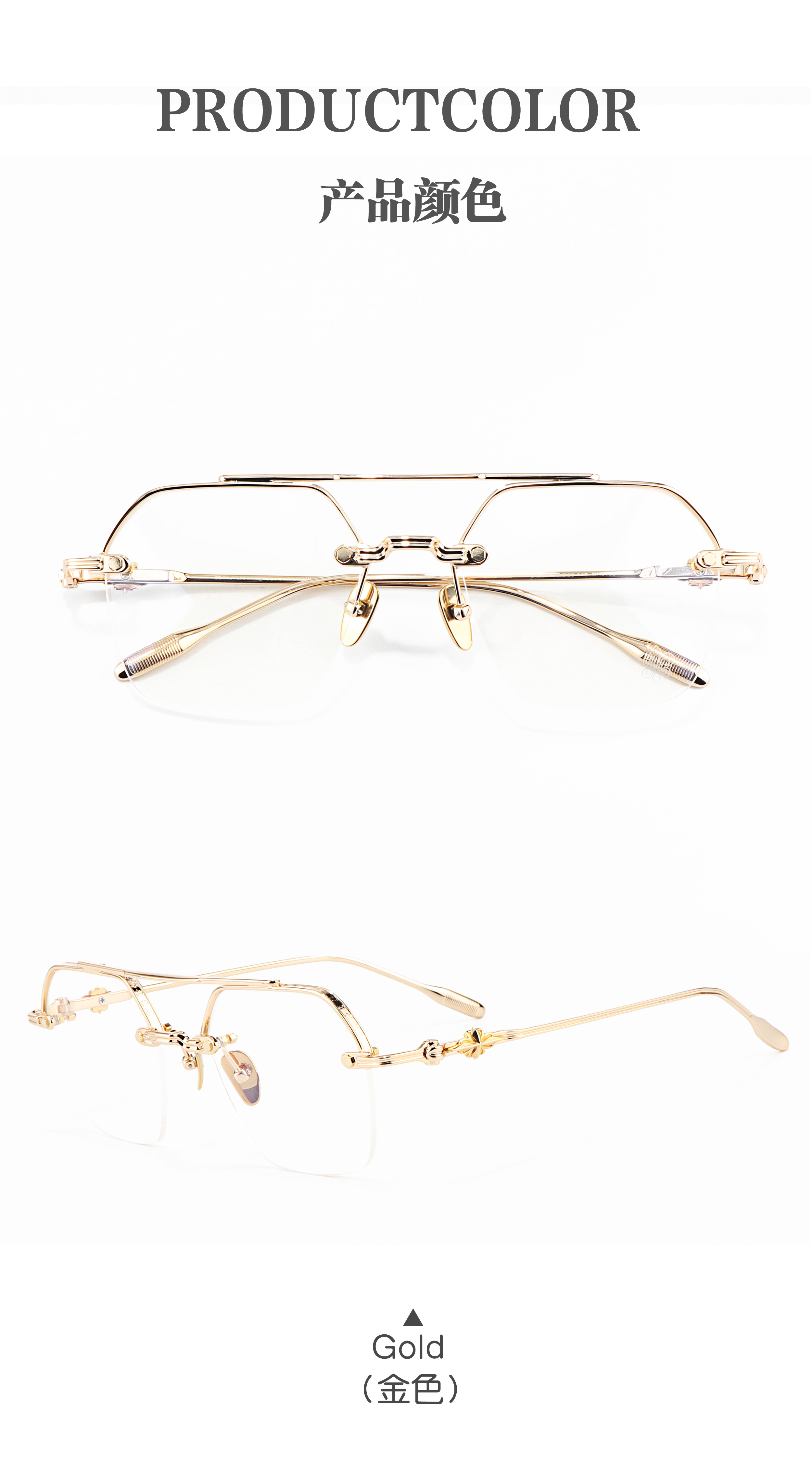 Women's Men's Pilot Half Frame Black Optical Prescription Presbyopia Large Frame Luxury Brand Light Frames for Eye Glasses Eyes