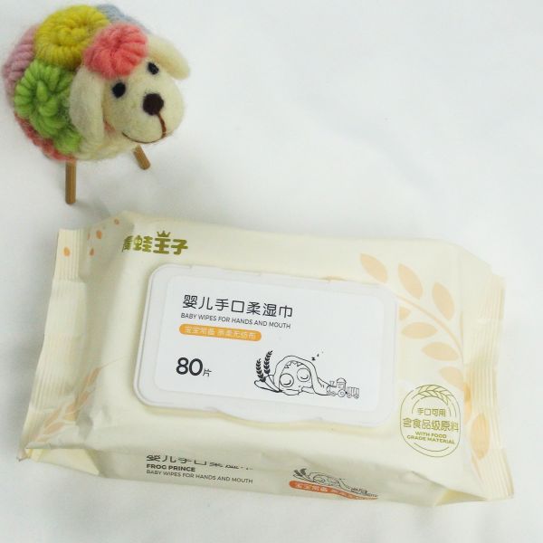 Non Alcohol Disposable household Wet Wipes For Hand And Face Cleaning tissue