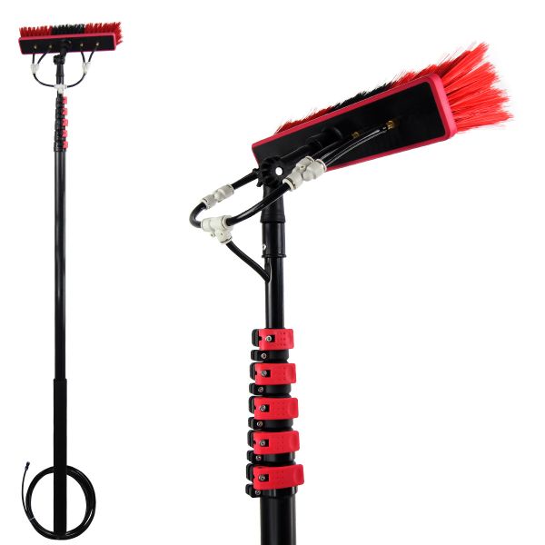 Household Cleaning Red Window Washing Equipment with High Place Water Spray x23 Brush