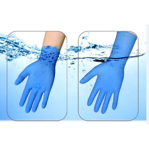 Cleaninbg Disposable Nitrile Glove Blue 12 Inches 300MM Medical Examination