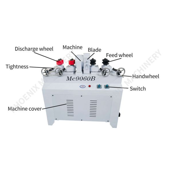 3KW Main Motor MC9060B Wood Broom Stick Mop Stick Making Machine with 310kg Capacity