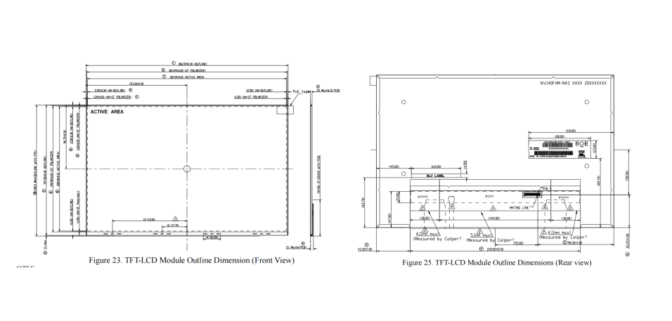 14.0 Inch BOE LCD Screen 1920x1200 Resolution 2 Lane 30 Pin EDP Interface With LCM Type LCD