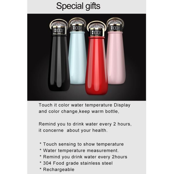EW-DD3 Sports Drink Bottle 250*76mm 420ml Inner Tank With Drinking Reminder