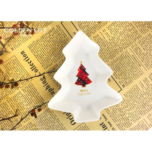 Holiday X`mas Tree Perfect For Seeds Nuts And Dry Fruits Plates Bowl Dish Plate Tableware Breakfast Tray Kitchen Home Su