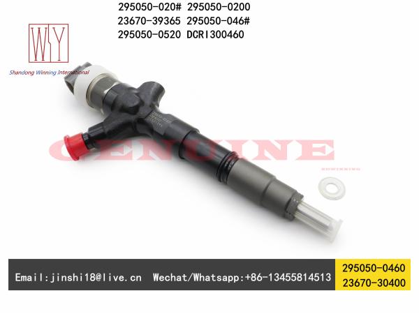Denso Genuine and New Fuel Injector 295050-046# 295050-0460 295050-020# 295050-0520 for Toyota 23670-30400 23670-39365