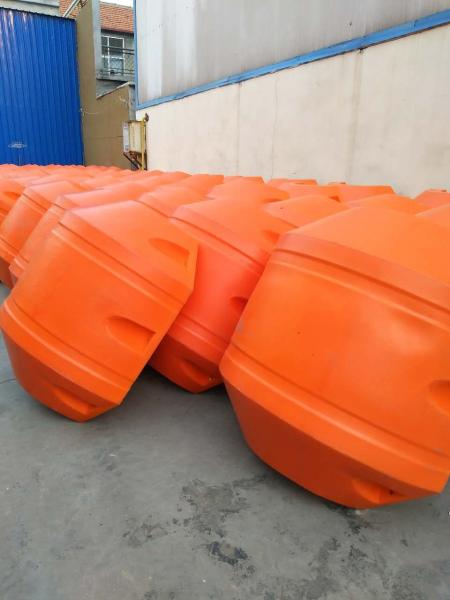 Orange pipe floater LLDPE floater plastic buoy