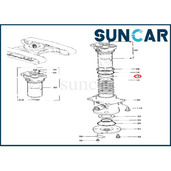 4241780 Bushing Hitachi Genuine Parts For Excavator EX100-3 EX120-2 EX150LC-5 Construction Machinery