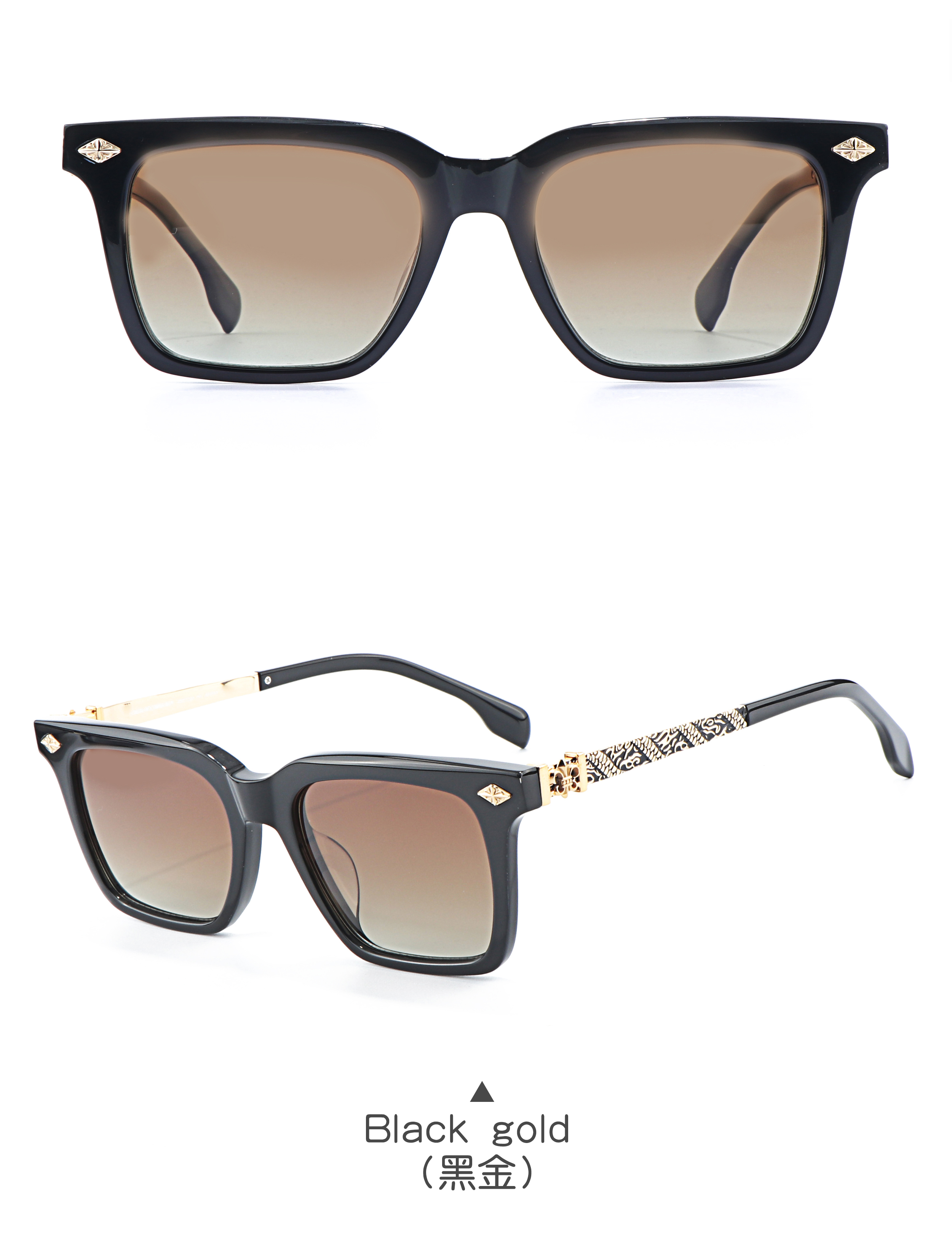 Light Fashion New Summer 2025 Small Black square Classic Vintage Men Uv400 Designer Acetate Luxury Brand Sunglasses for Ladies