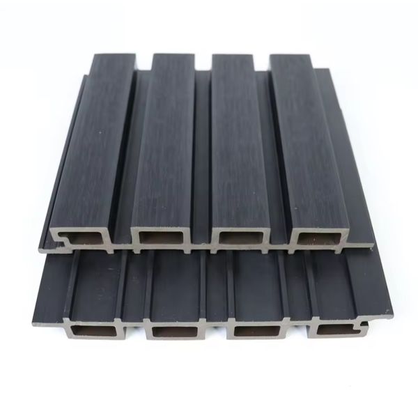 Plastic Wood Composite Facade Panels Custom Length 159mm x 23mm x Customizable Length