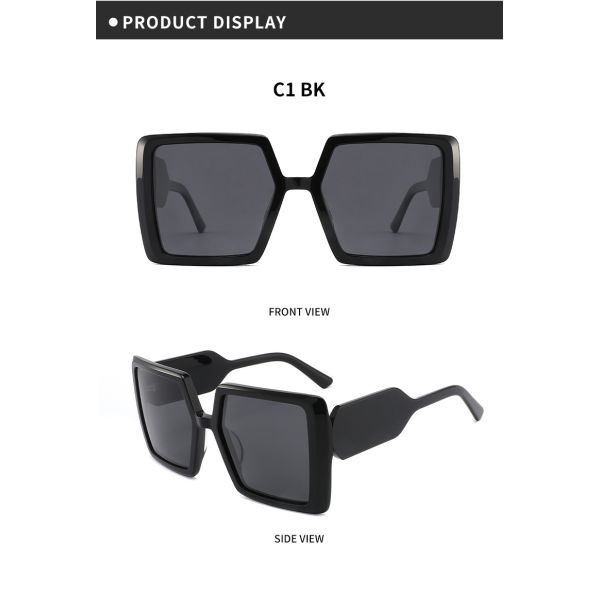 Царапина OEM огромных квадратных женщин солнечных очков ацетата облегченная устойчивая