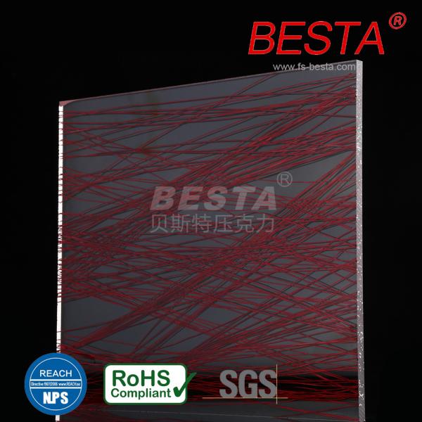 15-30mm Folhas de acrílico decorativas Parede divisória Ecrãs de parede Divisores