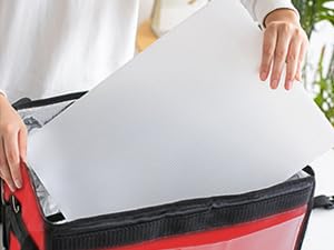 Large Rigid Insulated Delivery Food Bag Large Capacity Pizza Delivery Cooler Bag Backpack-style Delivery Insulated Box Large Capacity Foldable Waterproof