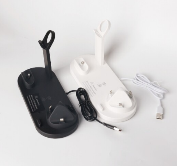 7 In 1 Phone Watch Earbud Charger Station 10W 5V/2A Wireless Multi Device Fast Charging Dock