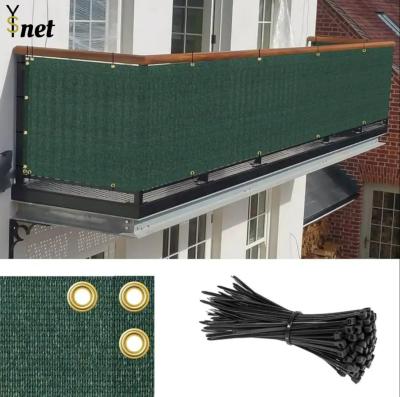 Heavy Duty Balcony Privacy Mesh UV Resistant Balcony Screen Cover Anti Dust