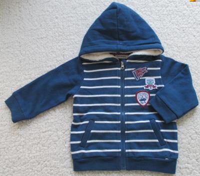 Cotton Hoodie Cute Baby Boy Jackets With Fake Fur Lining Warm