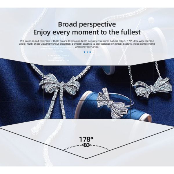 Ultra Thin Android Smart 4K LCD Digital Signage Display 43 - 86 Inch