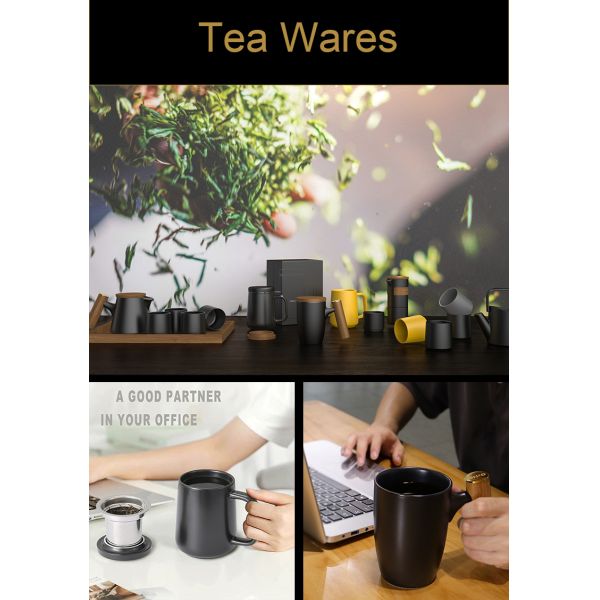 Customized Logo French Presses Luxury Harmony Stainless Steel Ceramic Coffee Tea Maker