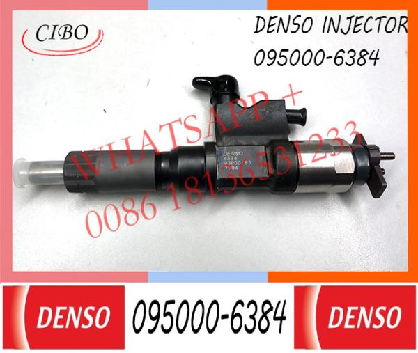 095000 6384 0950006384 l'injecteur de gazole commun électrique du bec 4HK1 6HK1 d'injecteur de rail équipe 095000-6384 d'un gicleur