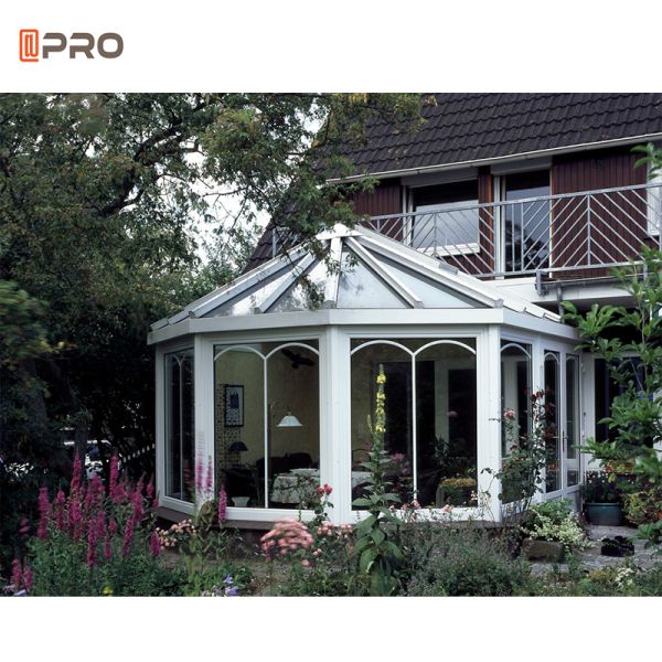 Victorian Heatproof Curved Glass Sunrooms 6063t5 Prefabricated
