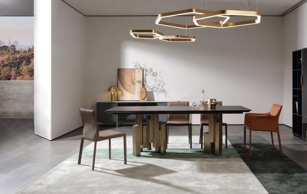 High Durability Ceramic Marble Top Dining Table 10 Seater OEM