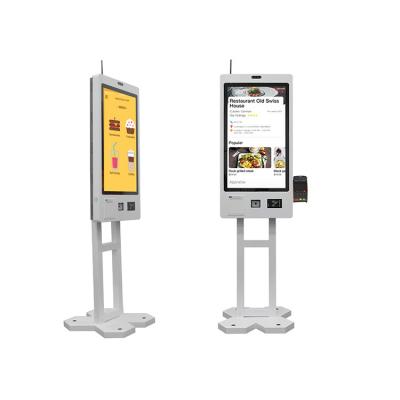 Self Checkout Kiosk Machine For Restaurant Order With Floor Standing Installation