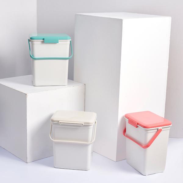 Portable sealed Garbage Can Kitchen Household Closed Deodorant Pet-proof Dog Diaper with Lock Lid