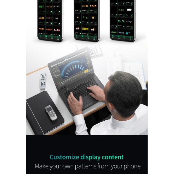 10 Inches Flexible Car LED Display Real Time Custom Animations And Messages