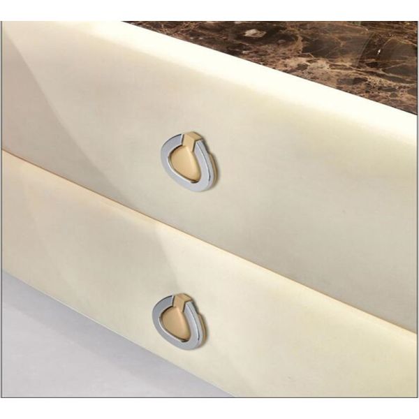 Brush Brass Hidden Drawer Pulls Kitchen Cabinet Knobs / Closet  Square ring Pulls  Furniture Fittings