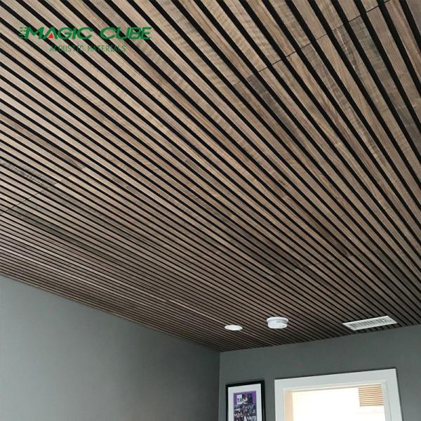 Oak Corrosion Resistant Acoustic Slat Wall Panels With High Strength