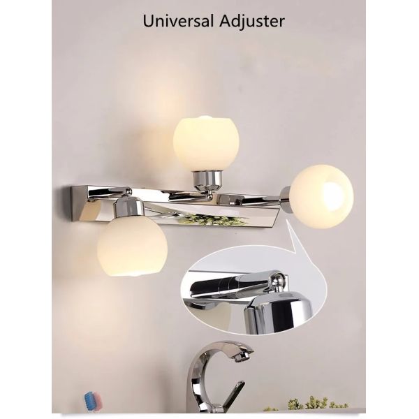 Crystal Bathroom Black Chrome Vanity wall Light Stainless Steel  Over Mirror Lights(WH-MR-90)