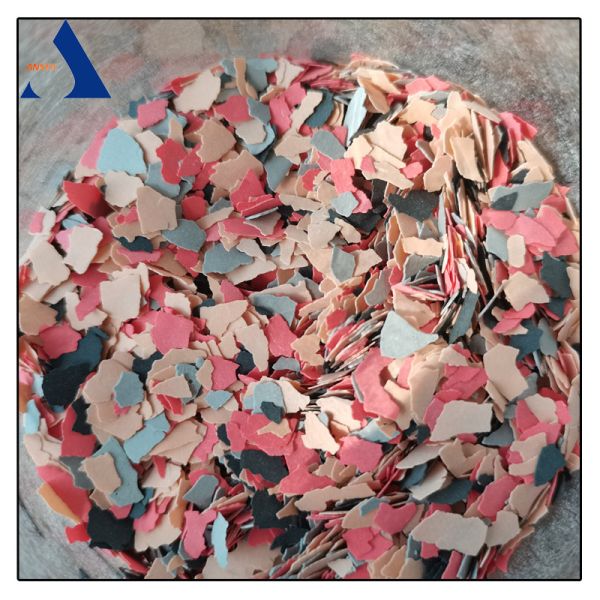 Spray Application Method Vinyl Flake Chips Epoxy Floor Flakes in Mixed or Solid