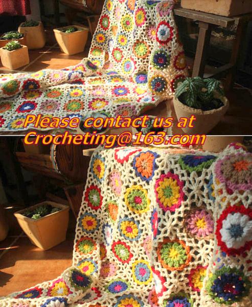 Handmade Crochet Blankets Towel Blanket Crochet Blanket American Style Plaid Table Cloth