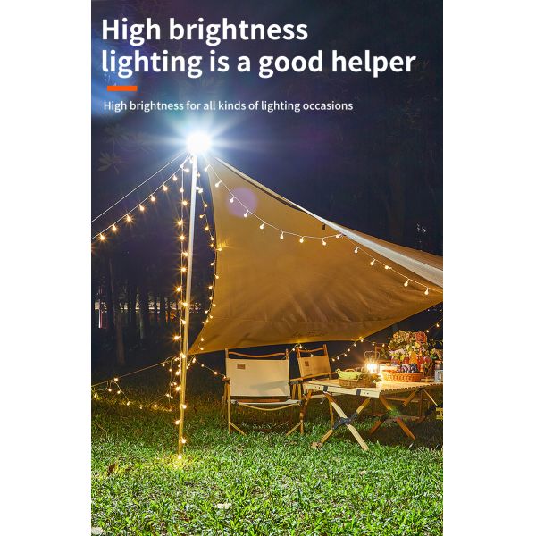USB C USB A Interface 810 Lm Lumens Mobile Battery Dimming Lighting Lamp Suitable for Outdoor Camping Hiking Travelling