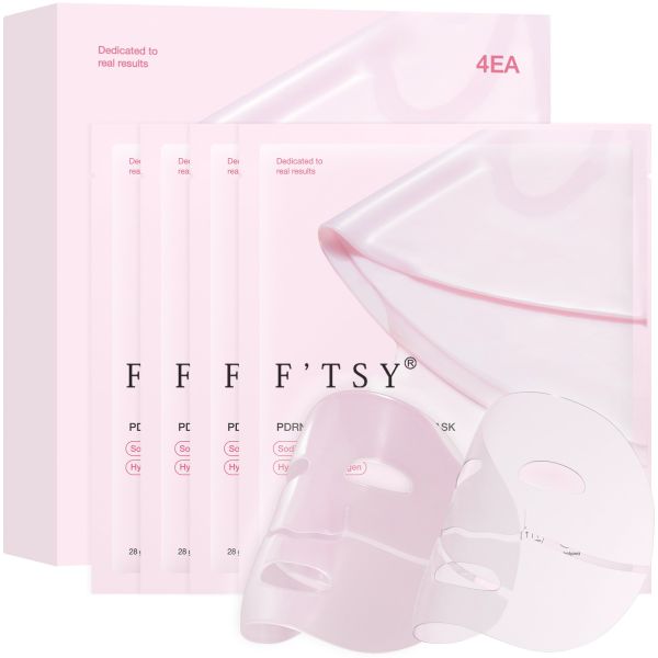 OEM LOGO Hydrating Breathable Moisturizing Glass Glow Skin Sheet Salmon Dna Collagen Gel Segmented Face Mask