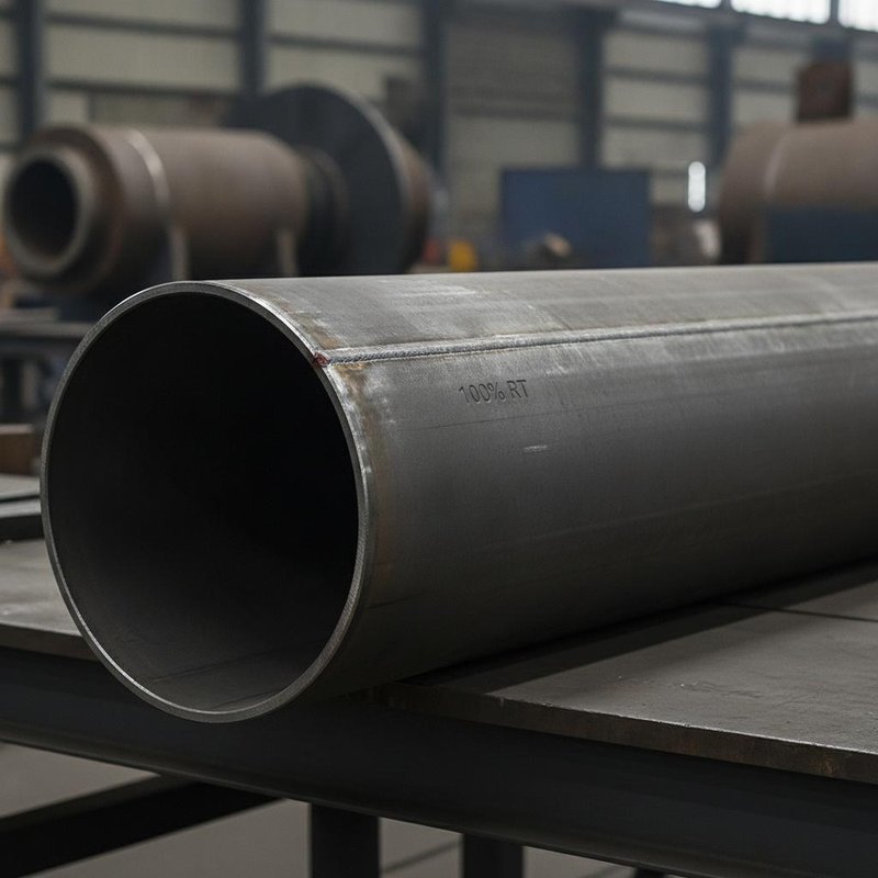 Durable 25.4 MM LSAW Steel Pipe API5LGR X60 with 100% RT for Oil and Gas Applications