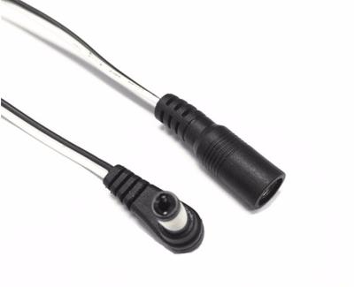 DC Plug 90 Degree Power Cable Extension Female to male 5.5 2.112V